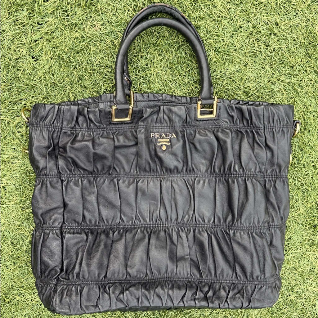Prada Nappa Gaufre Tote Handbag